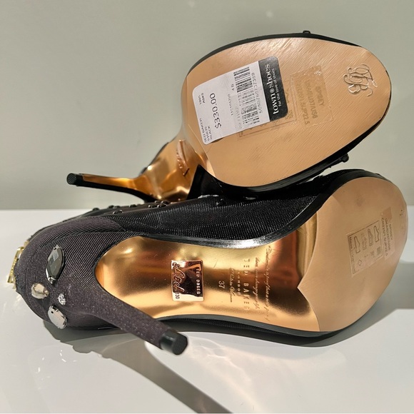 TED BAKER Spisey Embellished Open Toe Ankle Bootie - Picture 9 of 11